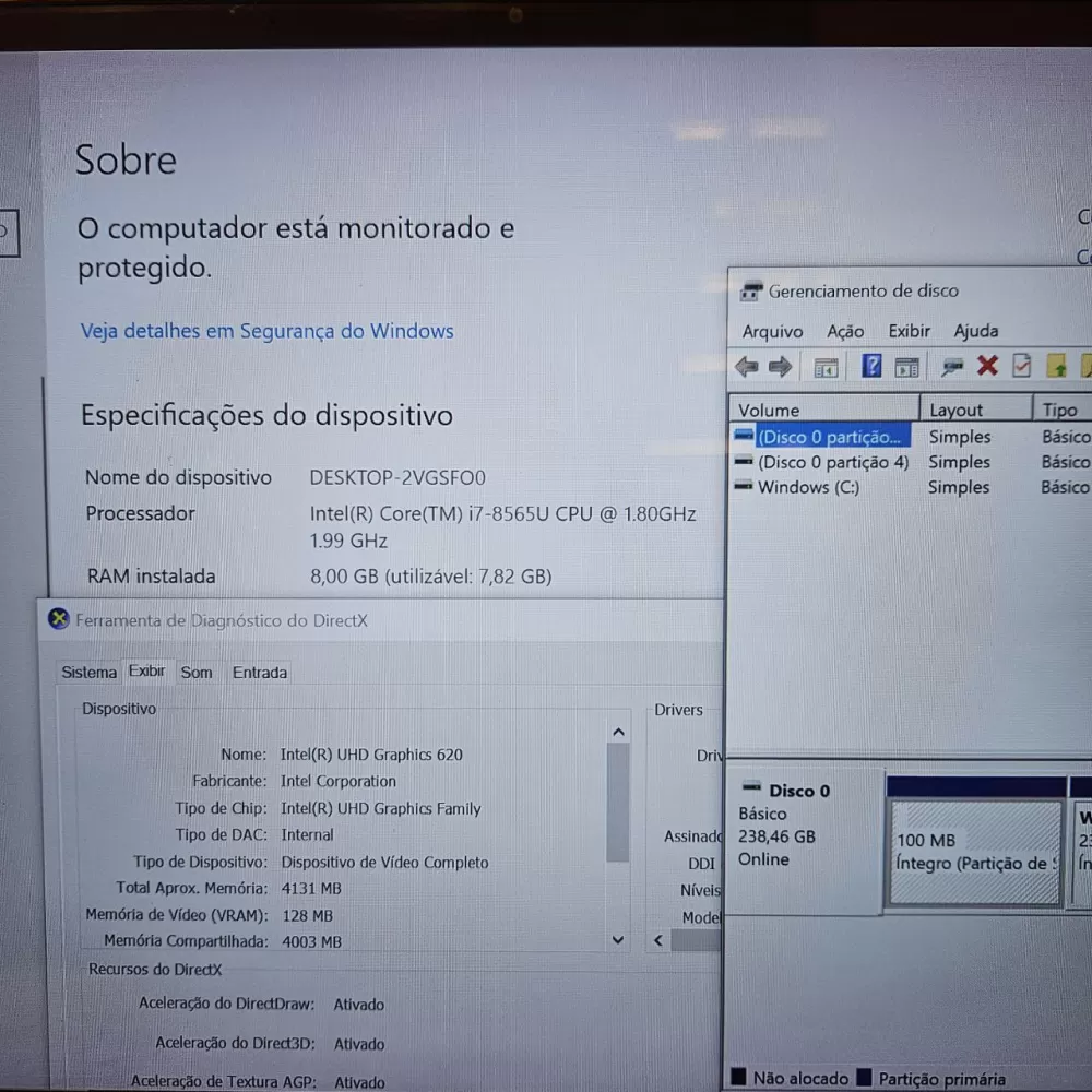 Notebook Asus ZenBook i7 8th - 8Gb Ram - SSD - IPS Notebook Asus ZenBook i7 8th - 8Gb Ram - SSD - IPS