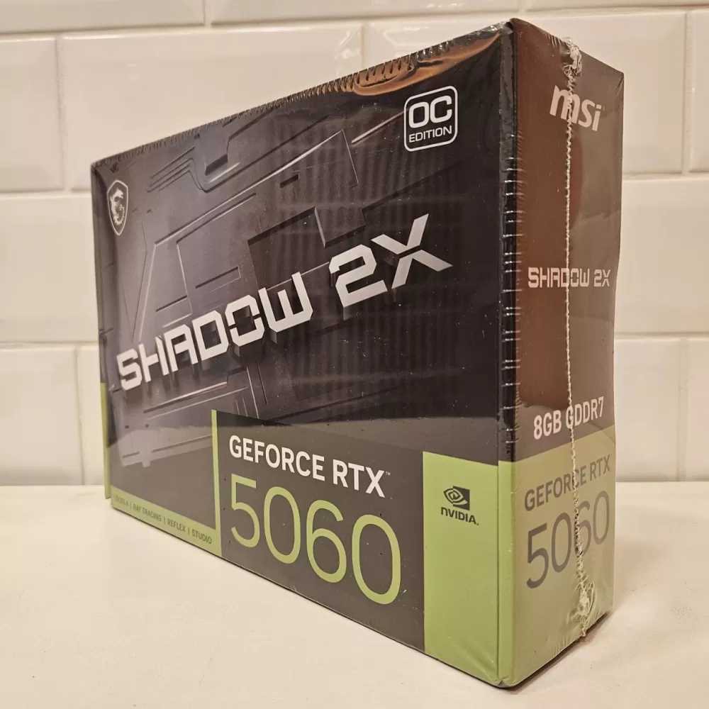 Placa de Vídeo MSI NVIDIA GeForce RTX 5060 Shadow 2X OC - 8GB - GDDR7 - DLSS - Ray Tracing - Novo Placa de Vídeo MSI NVIDIA GeForce RTX 5060 Shadow 2X OC - 8GB - GDDR7 - DLSS - Ray Tracing - Novo
