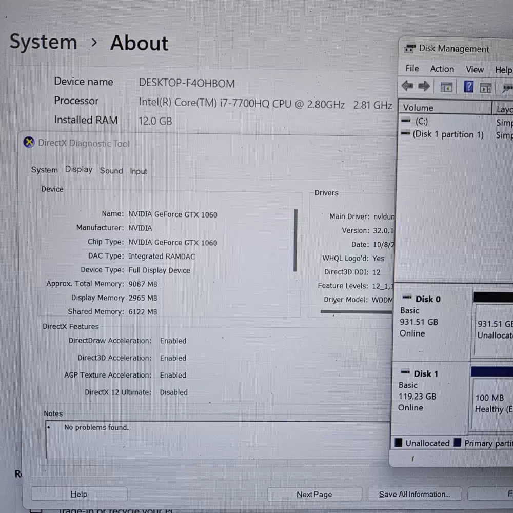 Notebook Asus ROG i7 7th - 12Gb Ram - GTX 1060 - SSD e 1Tb HD Notebook Asus ROG i7 7th - 12Gb Ram - GTX 1060 - SSD e 1Tb HD