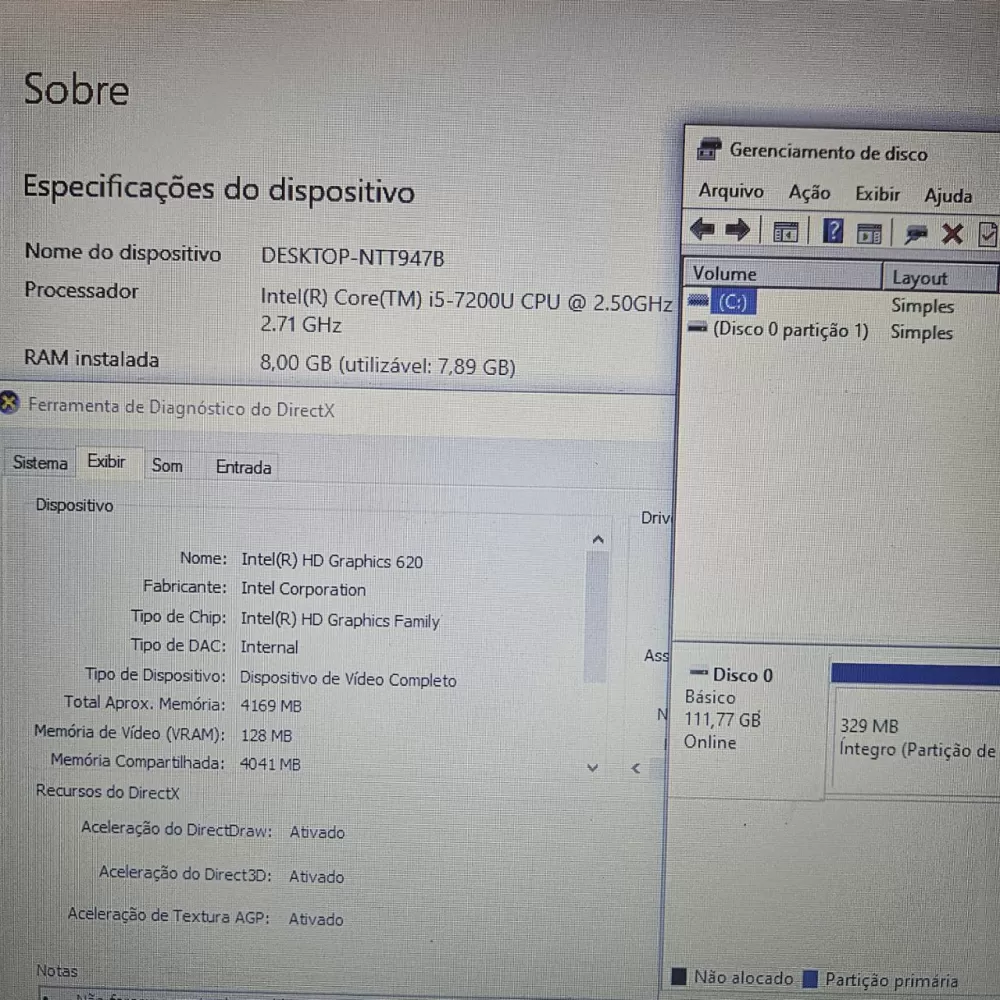 Notebook Vaio i5 7th - 8Gb Ram - SSD Notebook Vaio i5 7th - 8Gb Ram - SSD